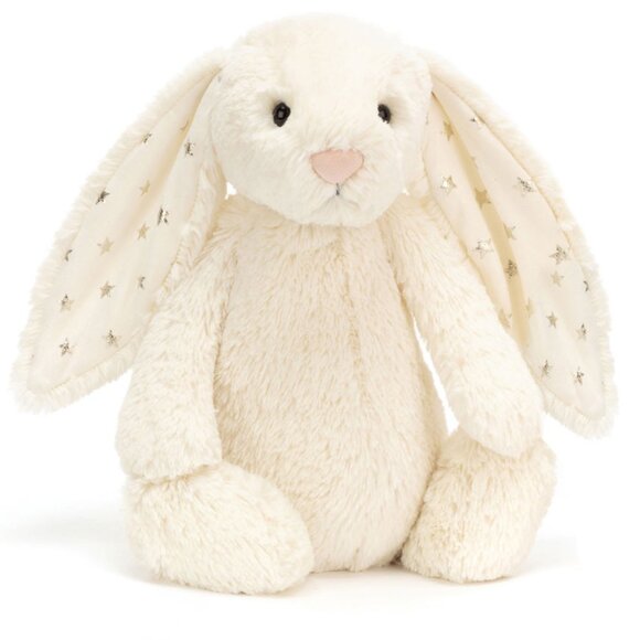 Jellycat Bashful Twinkle Bunny White Stars 2025 BAS3TW - Picture 1 of 6